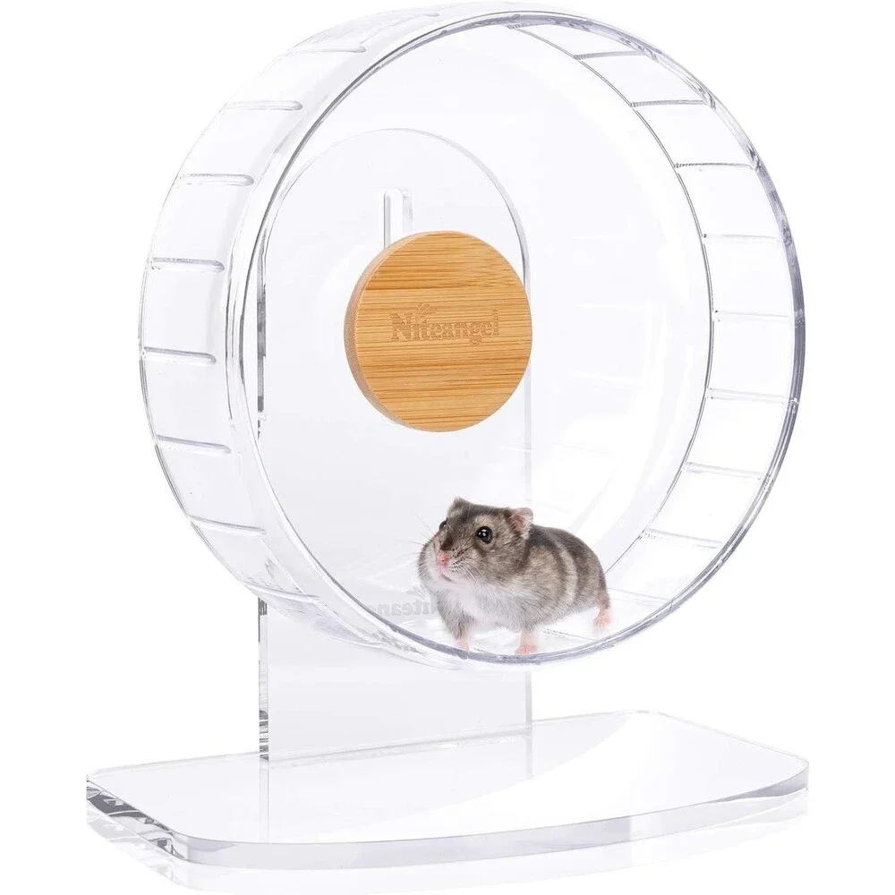 Niteangel Super-Silent Hamster Exercise Wheel: Quiet 8.2 inch Running Wheel
